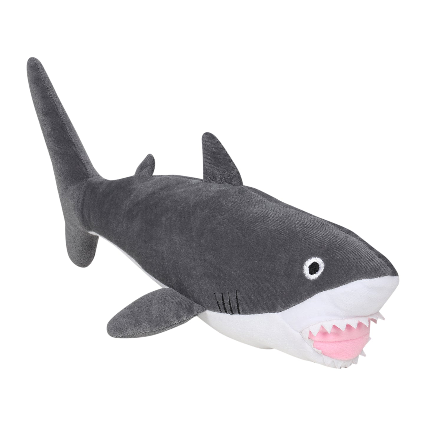 Grey Jaws Shark Soft Toy 35 cms