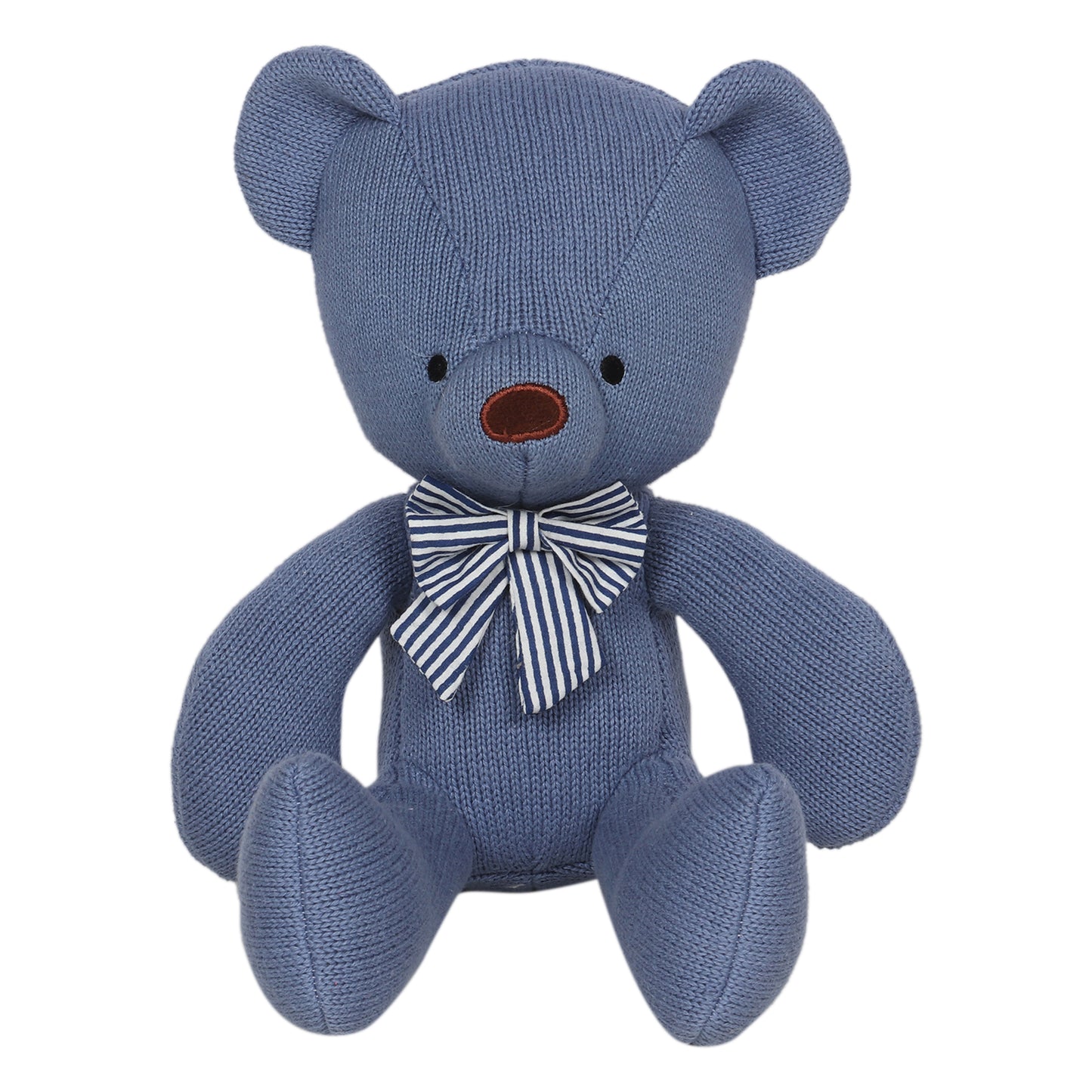 Denim Bear Cotton Knitted Soft toy