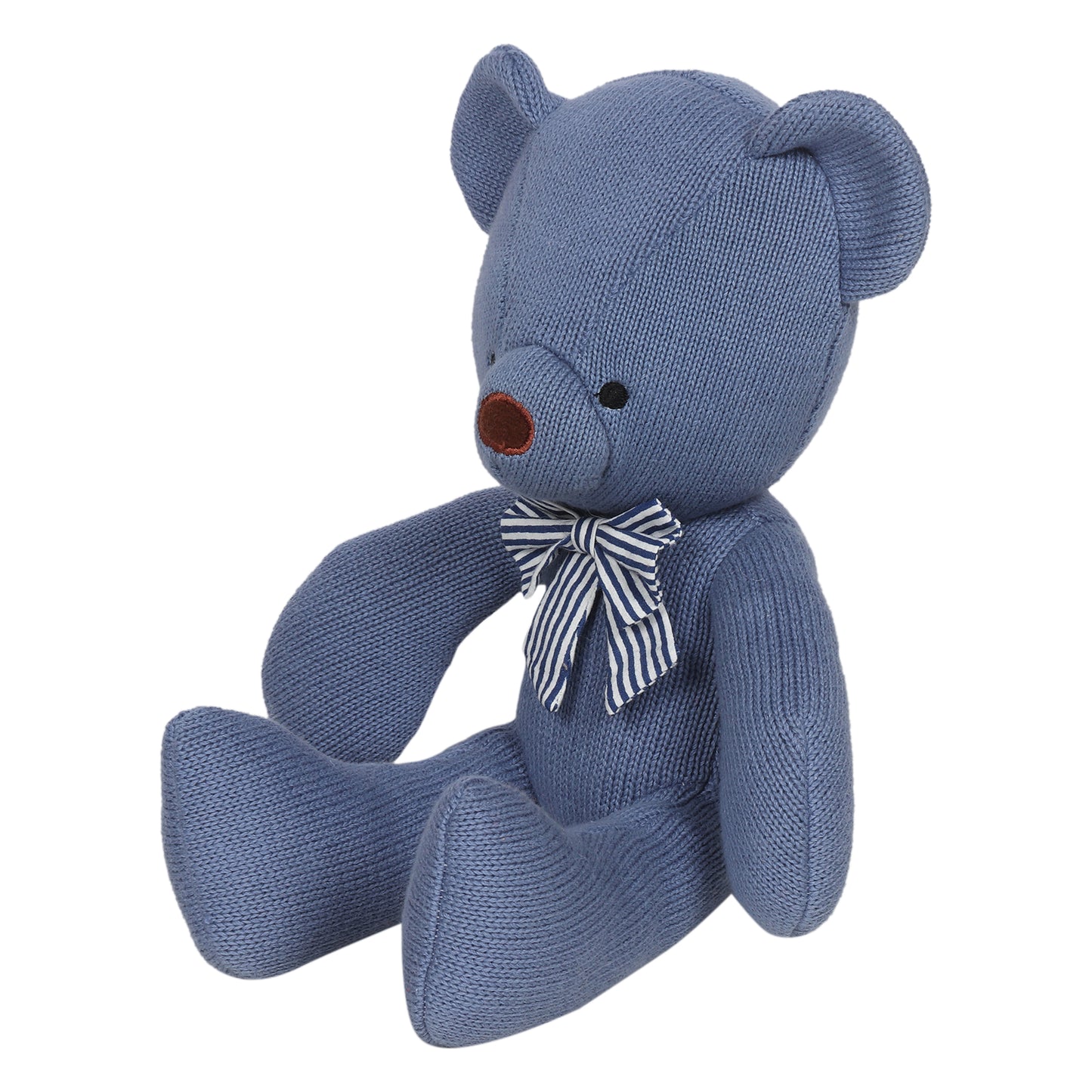 Denim Bear Cotton Knitted Soft toy