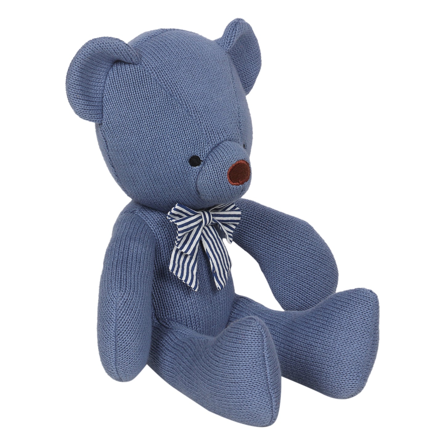 Denim Bear Cotton Knitted Soft toy