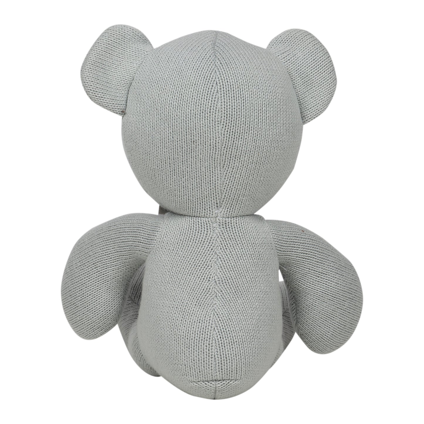 Silver Bear Cotton Knitted Soft Toy