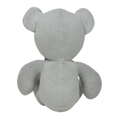 Silver Bear Cotton Knitted Soft Toy